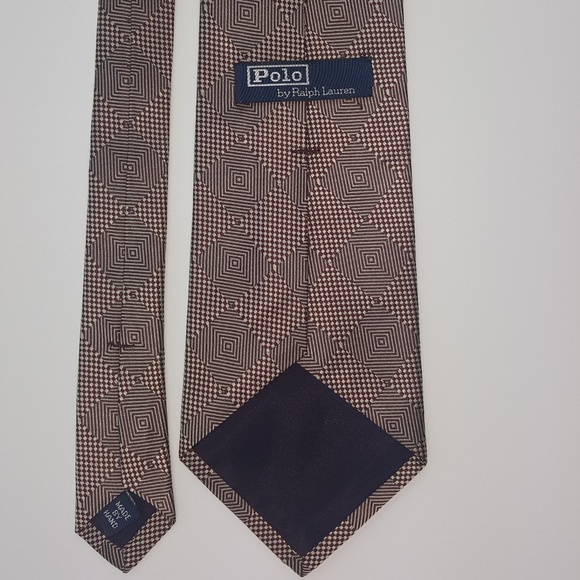 POLO Ralph Lauren Silk Hand Made Tie - Picture 3 of 4
